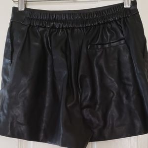 Fau leather and suede maxi shorts. From Zara Basic